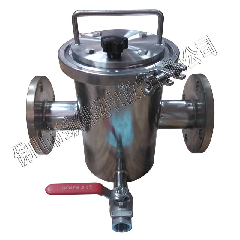 厂家供应 管道式5管 易清理式浆料除铁器 除铁过滤器