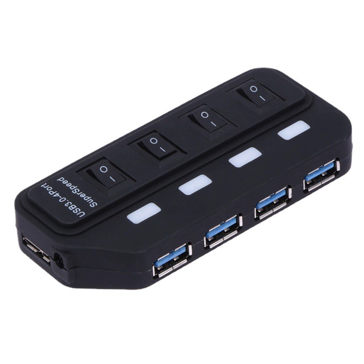USB-разветвитель USB3.0 четыре отверстия хаб 4 лента независимый переключатель четыре порта 3.0 хаб USB полупроводник