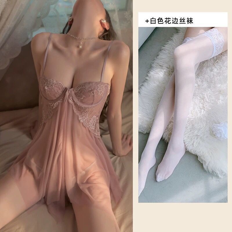 8813 피부색 + 흰색 스타킹