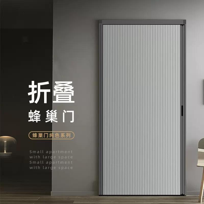 No-Drill Folding Door, Sliding Door, Partition Door, Kitchen Bathroom Invisible Sliding Door, Balcony Retractable Door