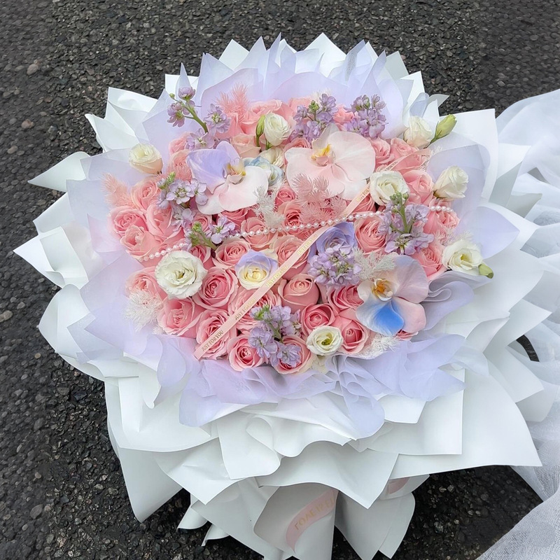 玫瑰永生花束七夕送女友高级感花束温柔仿真香皂花束混搭玫瑰花束|undefined