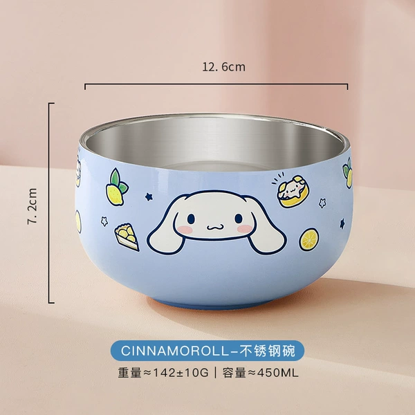 Bowl-316 stainless steel double-layer anti-scalding [official genuine big ear dog]