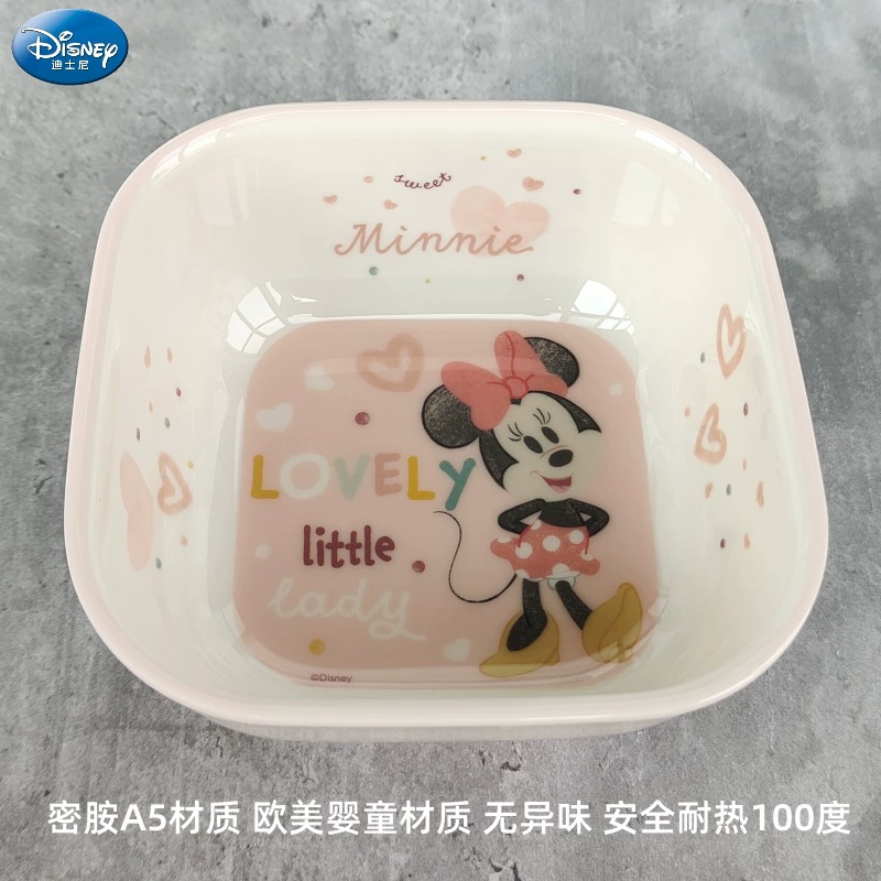 Disney, tableware for feeding, cartoon children's shatterproof dinner plate for food