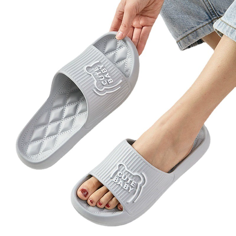 2024, прямые продажи с фабрики, мужские внешние тапочки из ЭВА, пара сандалий на толстой подошве с медведем, домашние женские дерновые шаговые ощущения, оптовая продажа