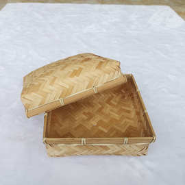 2023粽子茶叶月饼普洱茶置物篮田园民族风竹藤收纳储物竹编包装