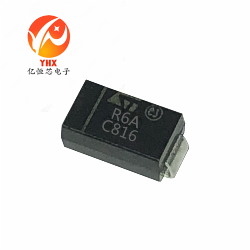 STTH2R06A 牌子ST 丝印R6A 快恢复贴片二极管SMA/DO-214AC 2A600V