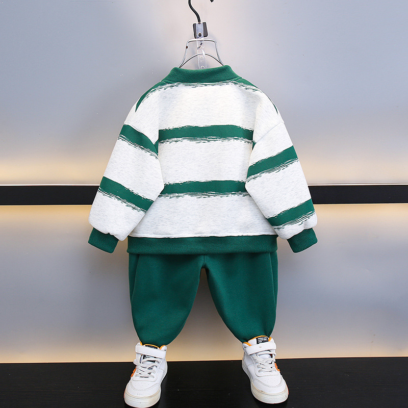 6388 Traje casual de primavera y otoño para niños 2025 nuevo estilo ropa de celebridades de Internet de otoño para bebés Traje de dos piezas coreano para niños