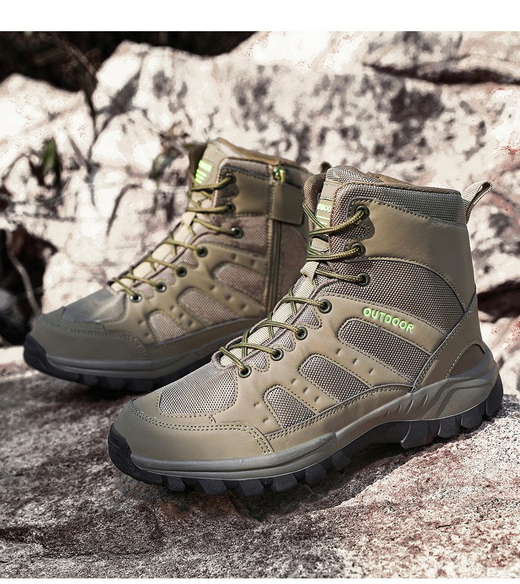 Bottines de sécurité tactiques pour homme chaussures de randonnée_voghion.com