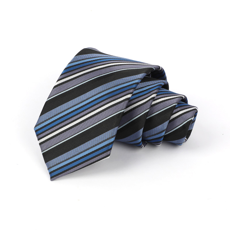 Corbata de hombre jacquard bordado 8CM poliéster seda corbata tejida hombre sentido superior l corbata logo diseño y producción