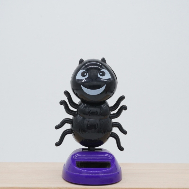 Decoración de muñecas de automóviles de energía solar de Halloween fiesta de fantasmas agitando animales interiores y exteriores decoración de fiesta de patio Día de los muertos