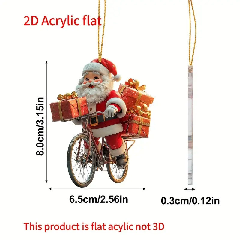Акриловая двухсторонняя подвеска-декорация, легкий висячий орнамент, много дизайнов