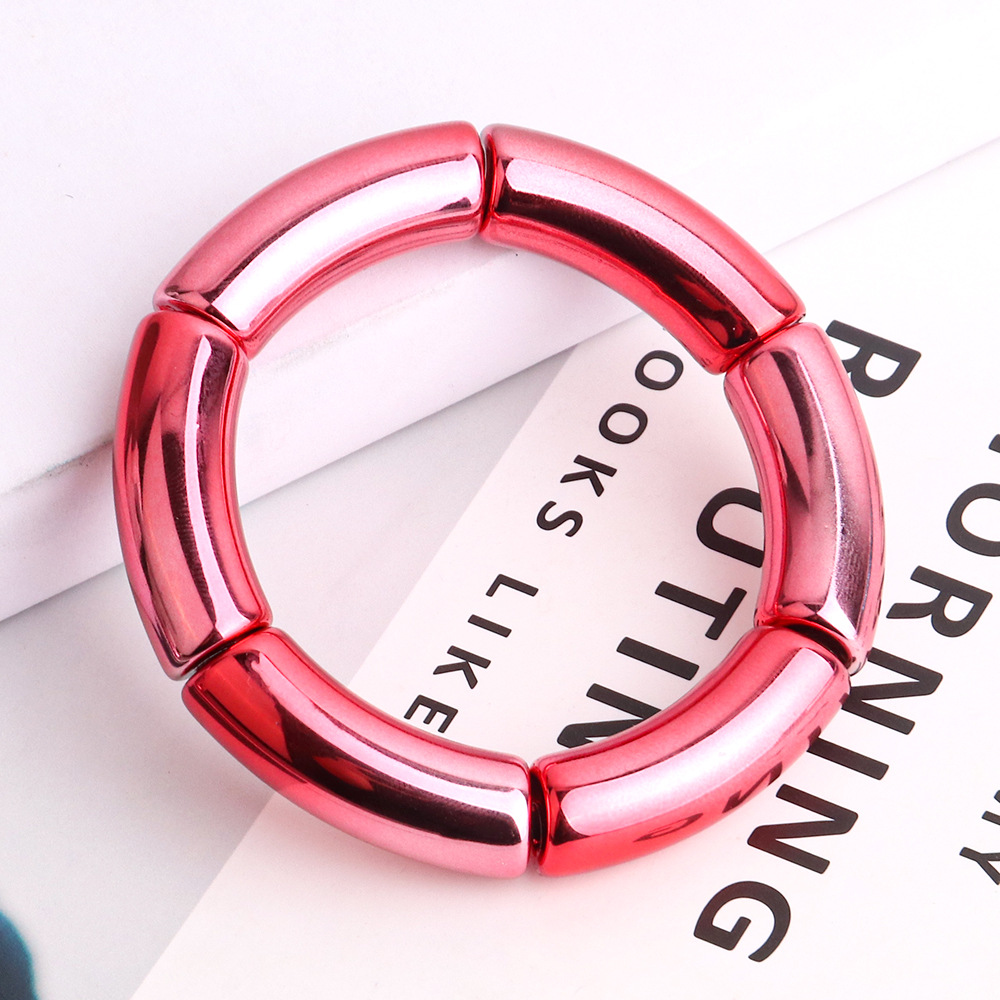 1 Piece Quantity Commute Color Block Arylic Bangles Wholesale