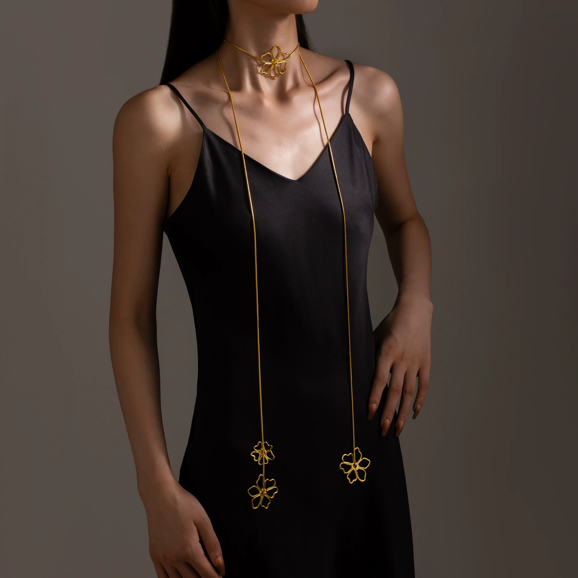 Европейское и американское ретро прилив сплав цветов ключицы шейный цепи трансграничное преувеличение нишевый ожерелье vintage ожерелье оптом