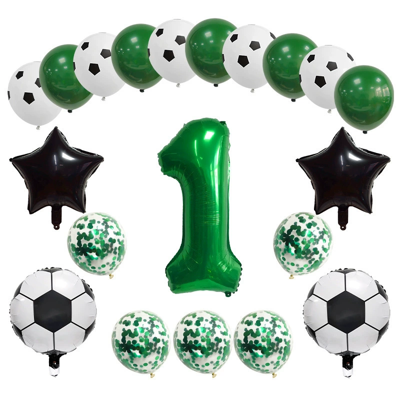 Кубок Европы по футболу серия латексных воздушных шаров цифровой алюминиевой пленки набор для украшения сцены на день рождения ребенка