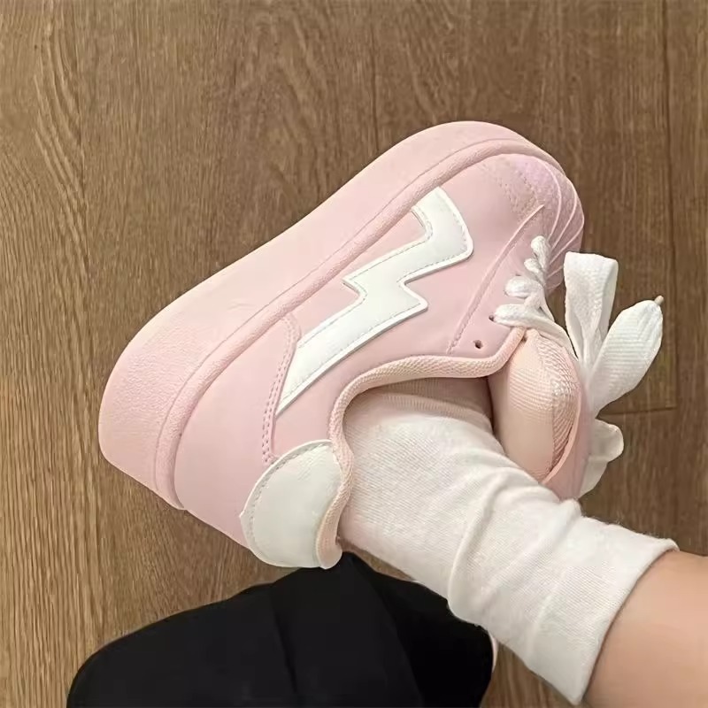 Zapatos de pan de cabeza de conchas rosadas para mujeres ins2026 primavera y verano zapatos universitarios casuales deportivos retro