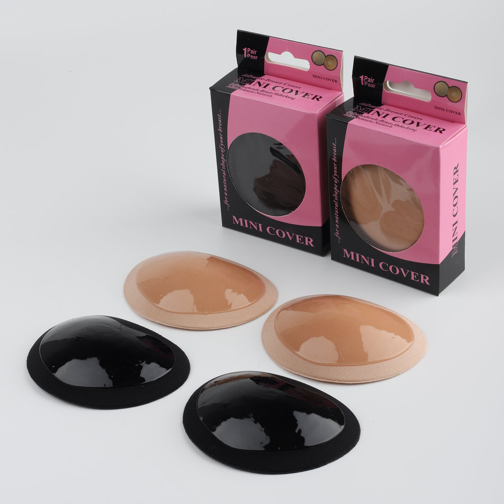 Fabricantes suministran autoadhesivas invisibles pegatinas en el pecho biológico autoadhesivo de silicona invisible ropa interior almohadilla en el pecho súper gruesa almohadilla de esponja de ropa interior