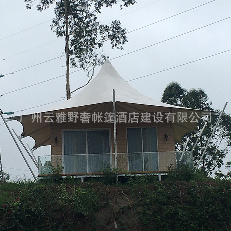 景区营地四季款玻璃观景帐篷 酒店网红打卡屋 野奢民宿膜结构篷房
