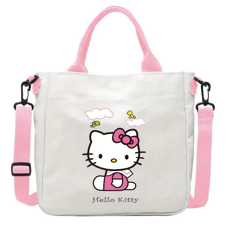 Cute Cartoon Cat Shoulder Strap Crossbody Bag Women's Fashionable Large Capacity Shoulder Bag Lightweight Suitable for Daily Work