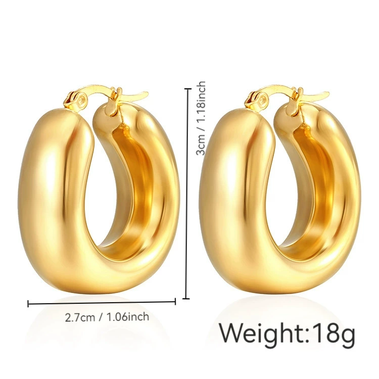 Серьги из нержавеющей стали, европейский стиль, 18 К, оптовая продажа