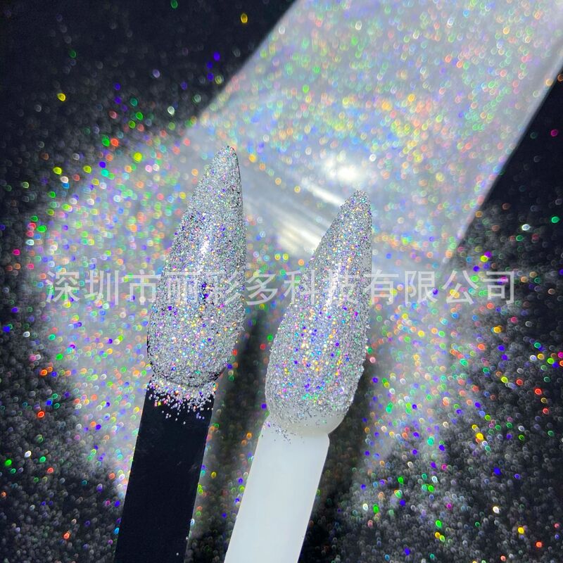 50g laser glitter powder 0.2 glitter colorful colorful color changing sequins makeup nail jewelry glitter patch