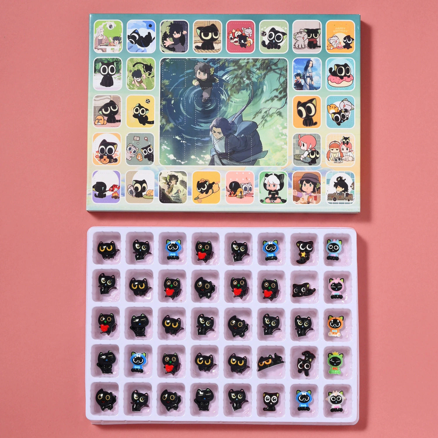 Blind Box Collectible Luo Xiaohei Figures, Mystery Mini Dolls, Assorted Materials (Random)