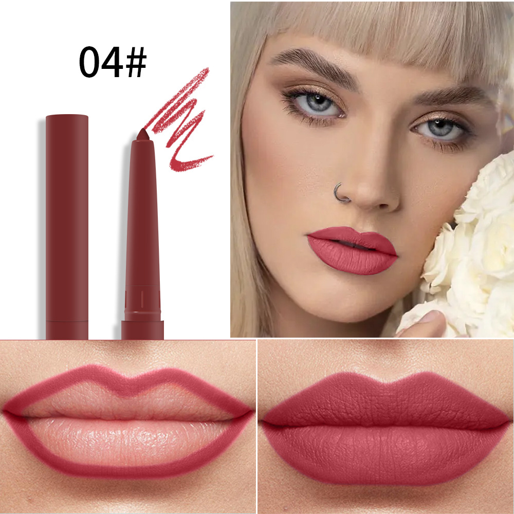 Julystar non-fading automatic lip liner pen, matte multi-color export lip gloss and lipstick pen from Europe and America undefined