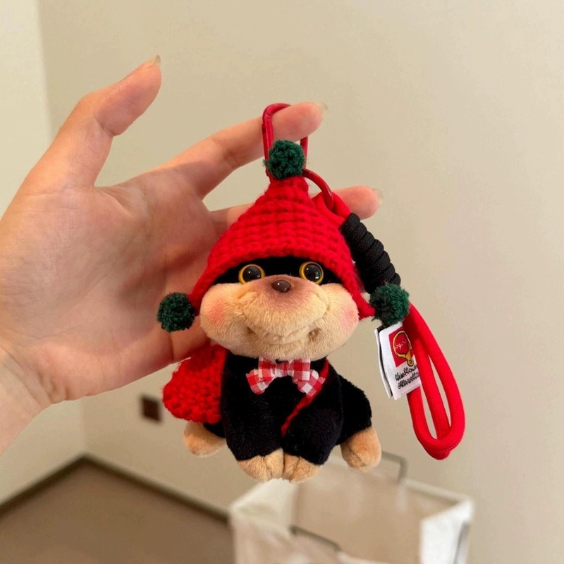 オリジナルのdiyミツバチの子犬のカバンのペンダントの女子学生のぬいぐるみの鍵はリュックサックのかばんを掛けて人形を飾ります。|undefined