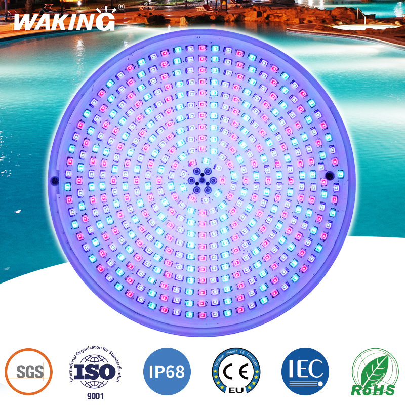 Foreign trade cross-border colorful high-power PAR56 lamp glue filling embedded pool lamp par56 underwater lamp wall hanging lamp