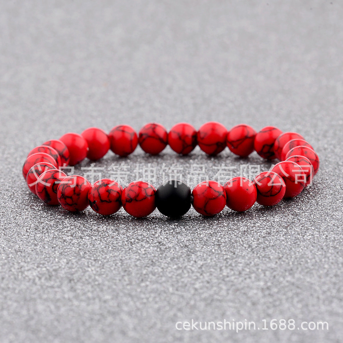 matte turquoise fashionable beaded bracelet handmade natural stone