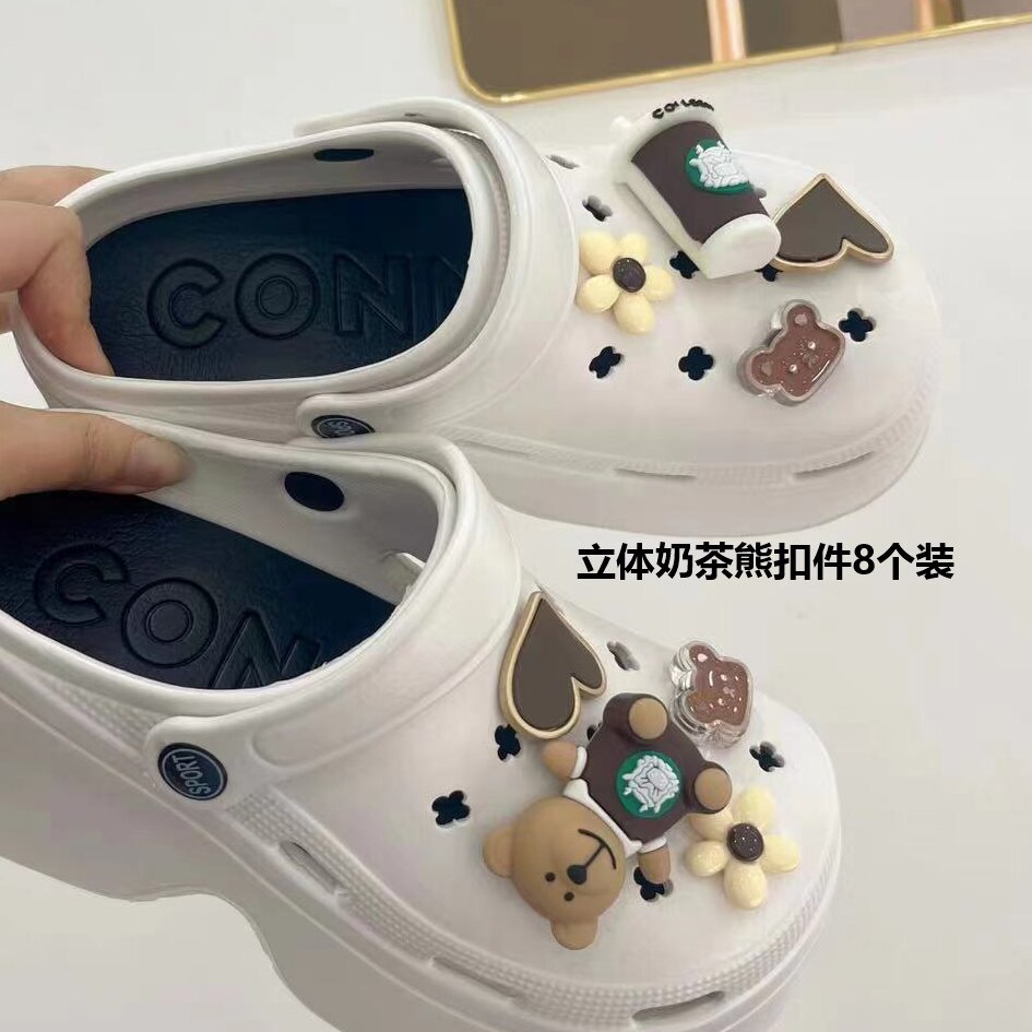 Pareja de zapatos con agujeros para mujer 2025 nueva tendencia antideslizante de verano para llevar durian Baotou playa pantuflas de suela blanda para hombre