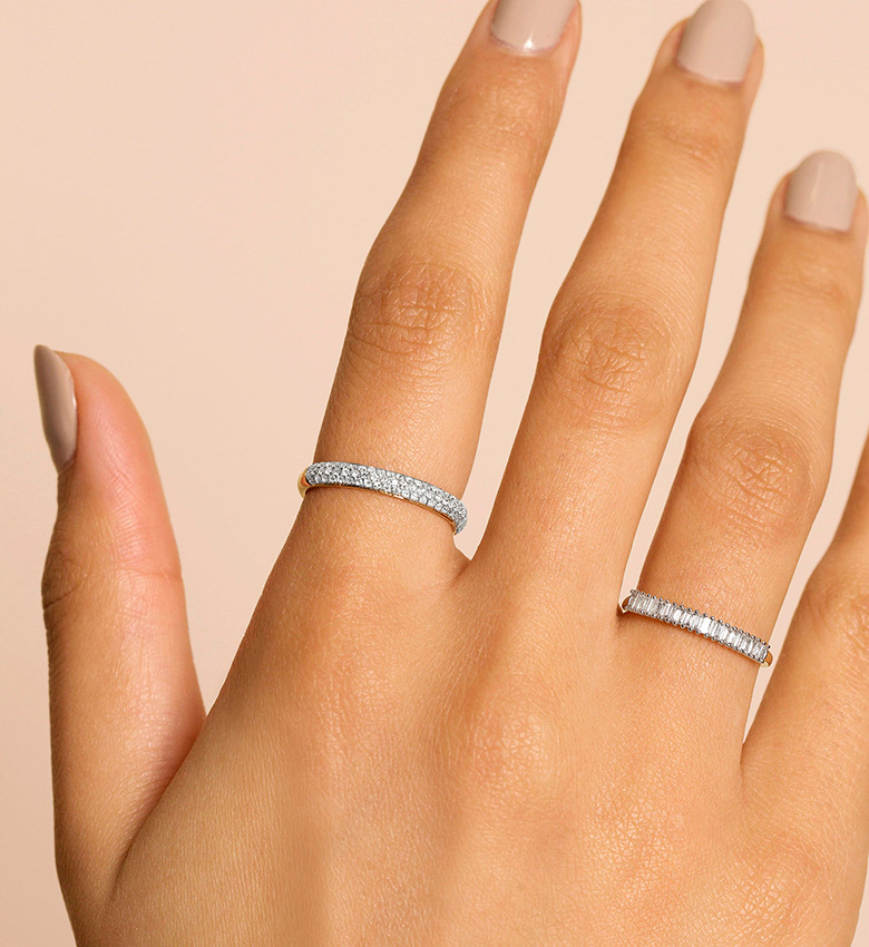 2g Weight Zircon Inlay Material Open Rings Classification 1 Piece Quantity Date, Tea Party Occasion 925 Sterling Silver Material Geometric Pattern All Seasons Season Unisex Gender Simple Style, Shiny Style Plating Craft 925 Sterling Silver Geometric Open Rings 925 Sterling Silver Rings 19