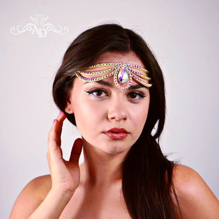 Cross-border nueva cinta de diamante de estilo bohemio multicapa de diamante bandas de cabello accesorios de baile Headwear