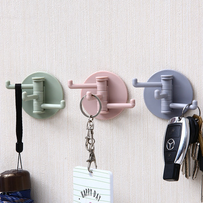 Three hook strong towel hook bathroom tile non-punching multi-functional paste 3 claw hook seamless rotating hook Three hook strong towel hook bathroom tile non-punching multi-functional paste 3 claw hook seamless rotating hook