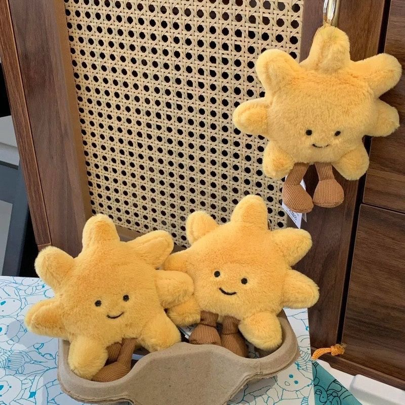 Cute Sunflower Plush Pendant Creative Toy Doll Fun Bag Pendant Doll Claw Machine Game Gift