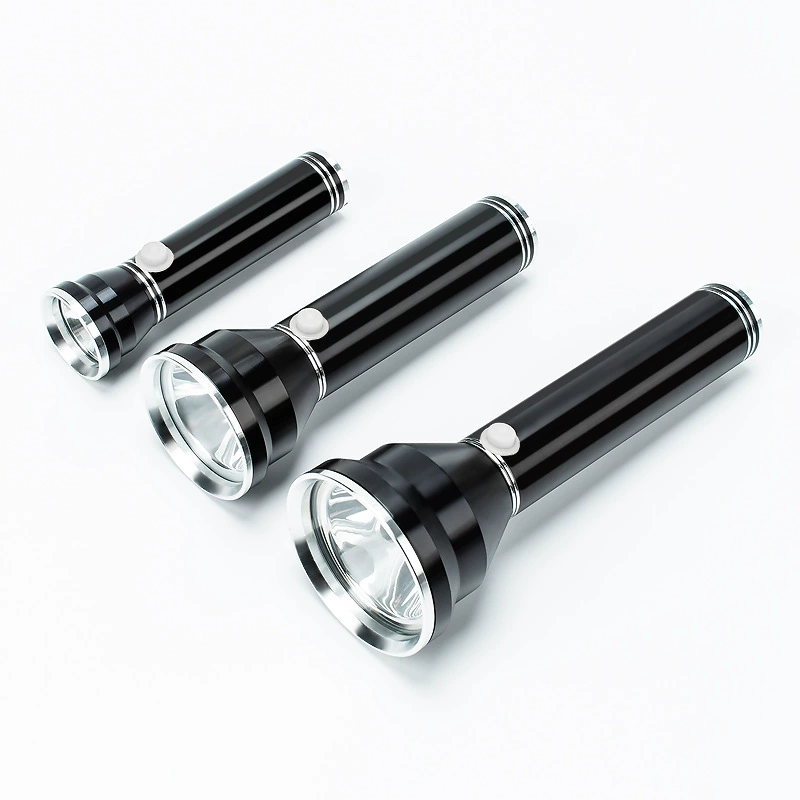 Фонарик из алюминиевого сплава на открытом воздухе USB-зарядка супер яркий Дальний свет мини-рабочий патруль большой емкости оптом