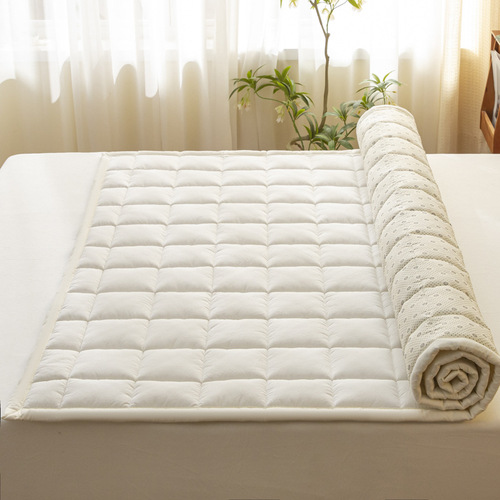 A-class baby and maternity grade pure cotton dyed-woven washed cotton all-cotton Xinjiang cotton mattress and bed pad, four-season anti-slip bed protector pad