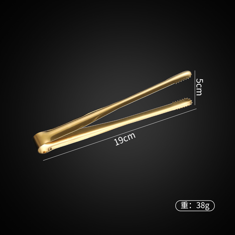 Acero inoxidable estilo coreano abrazadera de barbacoa pan casero abrazadera de carne buffet grueso alargado abrazadera de alimentos antideslizante grado de alimentos