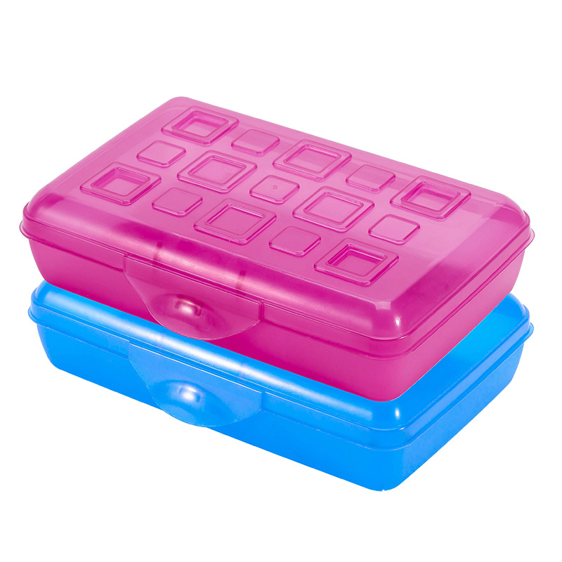 定制塑料透明铅笔盒美术生收纳文具盒pp盒儿童大容量素描笔盒批发