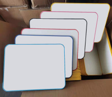 磁性彩色塑料包边双面书写小白板A4尺寸可供应便携记事书写留言板