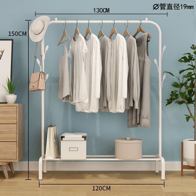 Percha de piso interior varilla de secado de balcón percha de ropa de dormitorio simple percha de ropa de una sola varilla percha de colcha percha de ropa