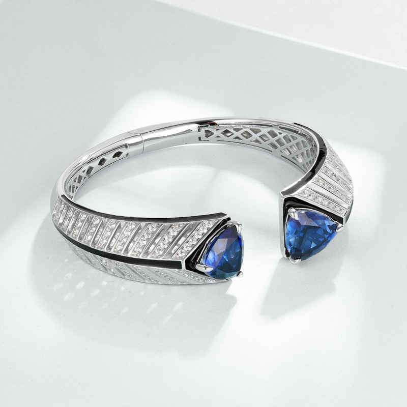 Exquisito calor transfronterizo cultivo de alta gama pulsera del tesoro de color S925 plata Europa y América retro abuela verde pulsera apertura