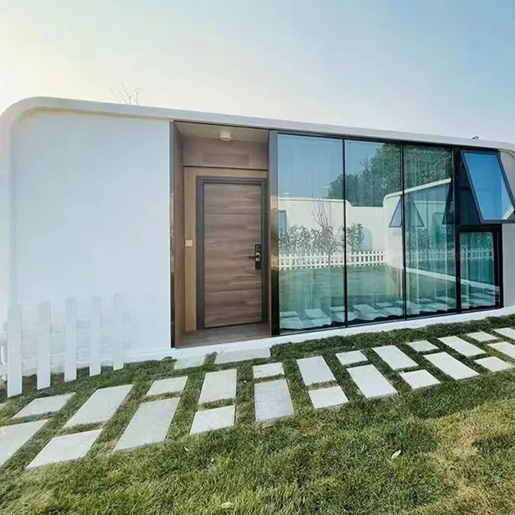 Casa inteligente de lujo habitación de hotel en general edificio modular fábrica espacio directo cápsula B & B