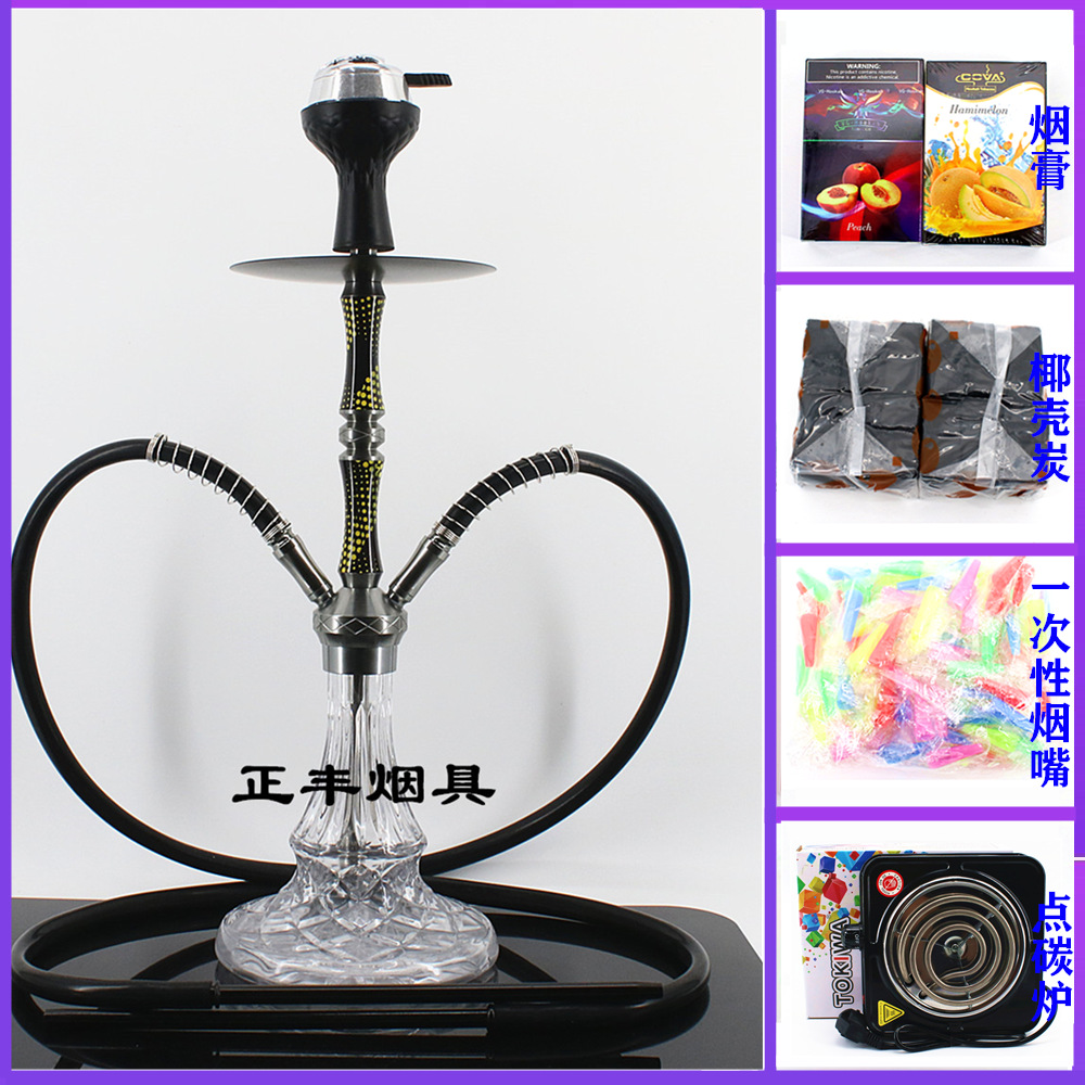 중형 이중관 노란색(실리콘 연기 냄비 탄소 분리기) - 럭셔리 패키지