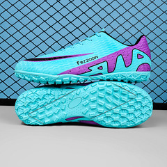 跨境批發男高幫足球鞋AG長釘TF碎釘學生青少年防滑透氣草坪訓練鞋