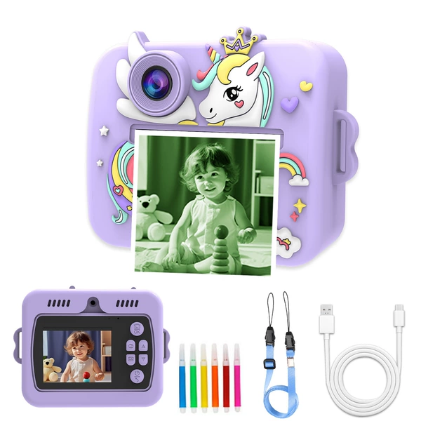Purple Unicorn [Color Print] Green + No Card