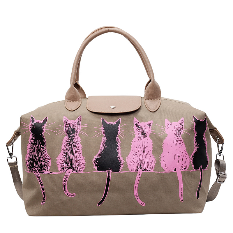 Bolsa de viaje corto de gran capacidad, bolso de mano ligero de alto valor facial, bolsa de equipaje para mujeres, bolsa de fitness a prueba de salpicaduras