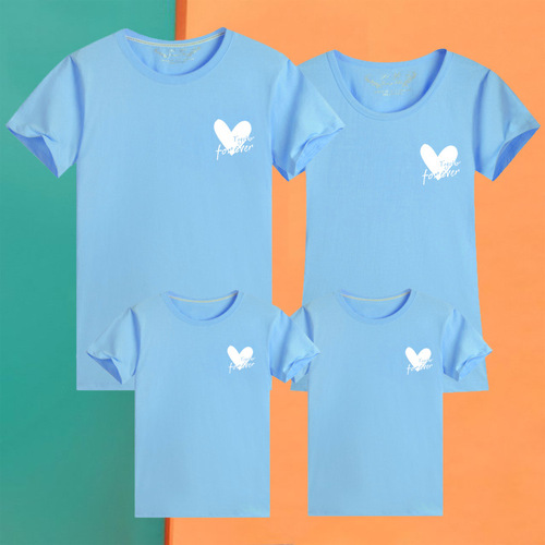 New parent-child clothing, kindergarten class uniforms, sports games, family of three or four, short-sleeved T-shirts, mother-daughter clothing tops