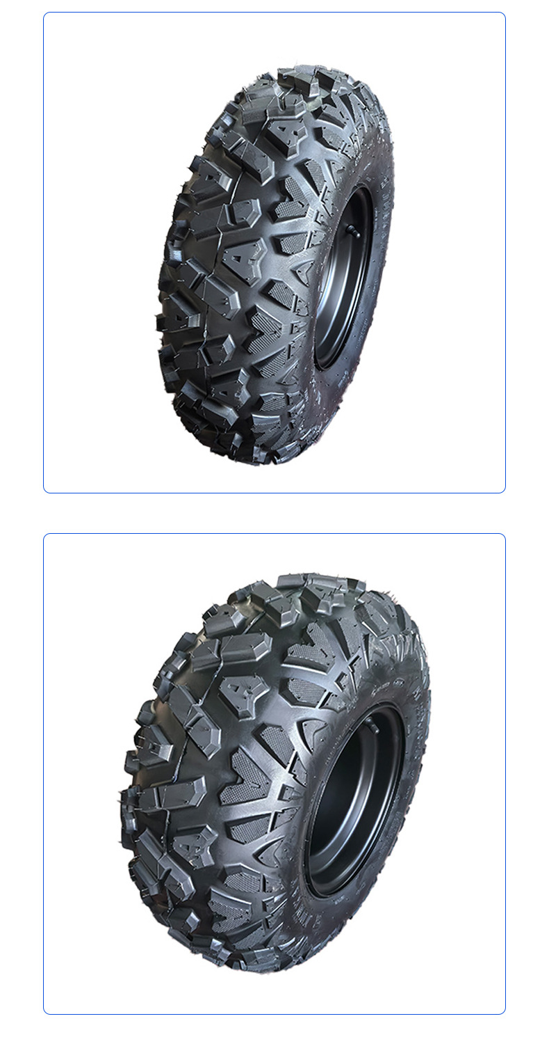 A Flower Rubber Tire Atv Off-Road Vehicle Kart Tire Front 23*7-10 Rear 22*10-10 Rubber Tire