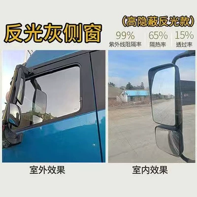 Automotive Film — Film, Solar Film, Sun Protection - front-guard-2-side-windows-rear-gear-high-insulation-skin-care-reflective-gray-75cm-3m