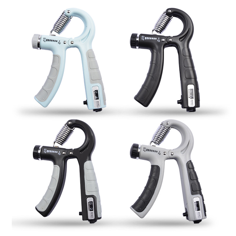 Contando agarre fitness muñeca fuerza muscular ejercicio tensión portátil ajustable agarre mano entrenador